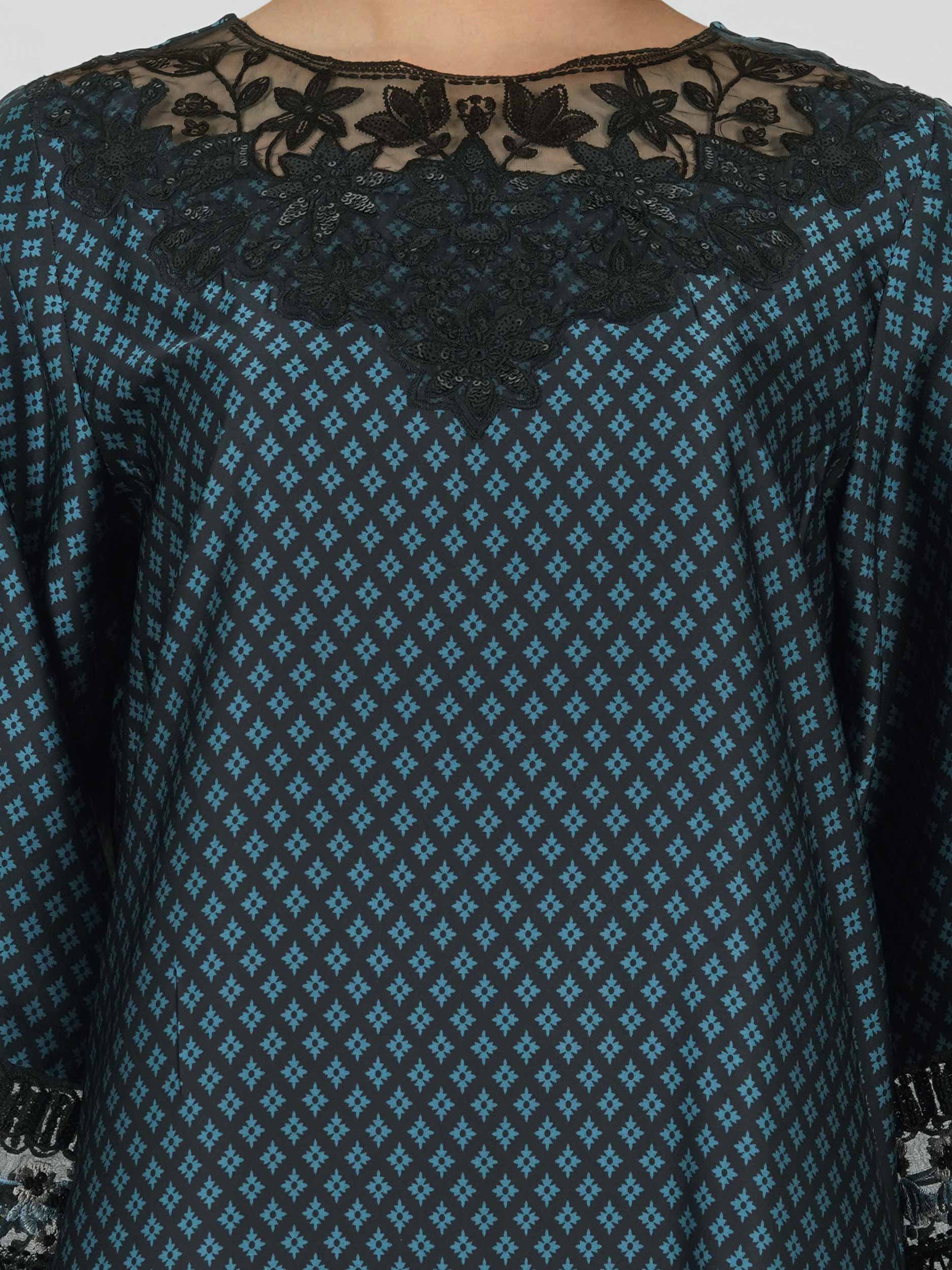 3 Piece Silk Suit- Embroidered (Pret)