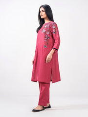 2 Piece Cambric Suit- Embroidered (Pret)