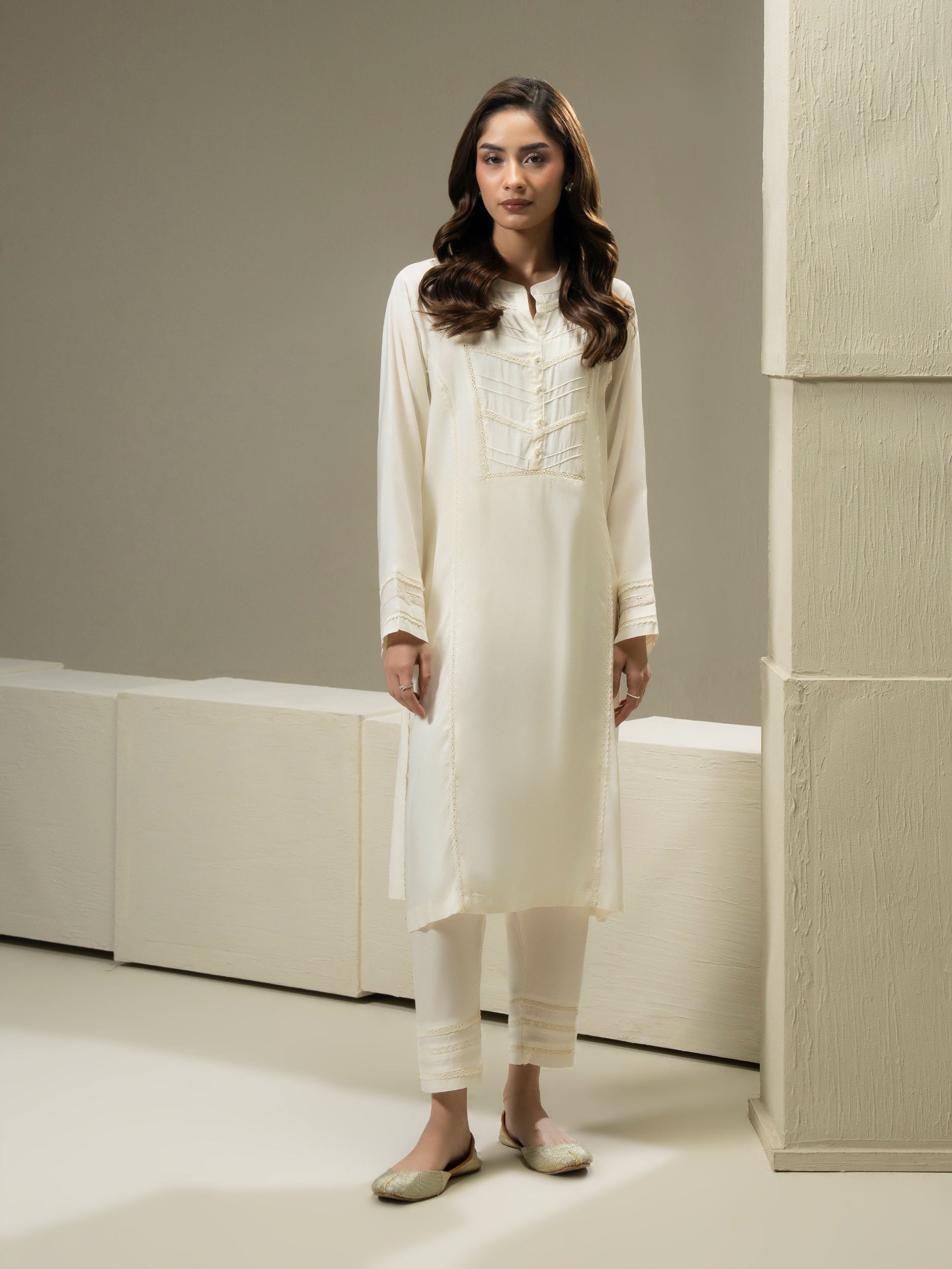 2 Piece Viscose Suit-Dyed (Pret)