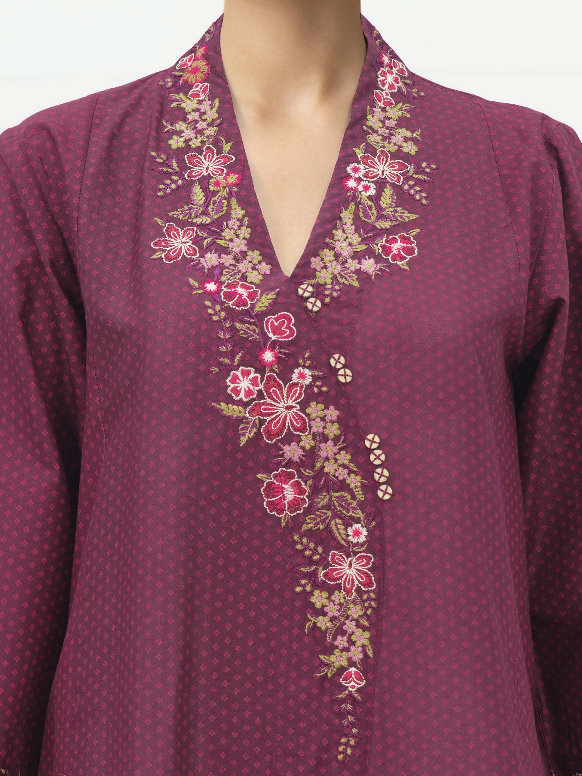 2 Piece Lawn Suit- Embroidered (Pret)