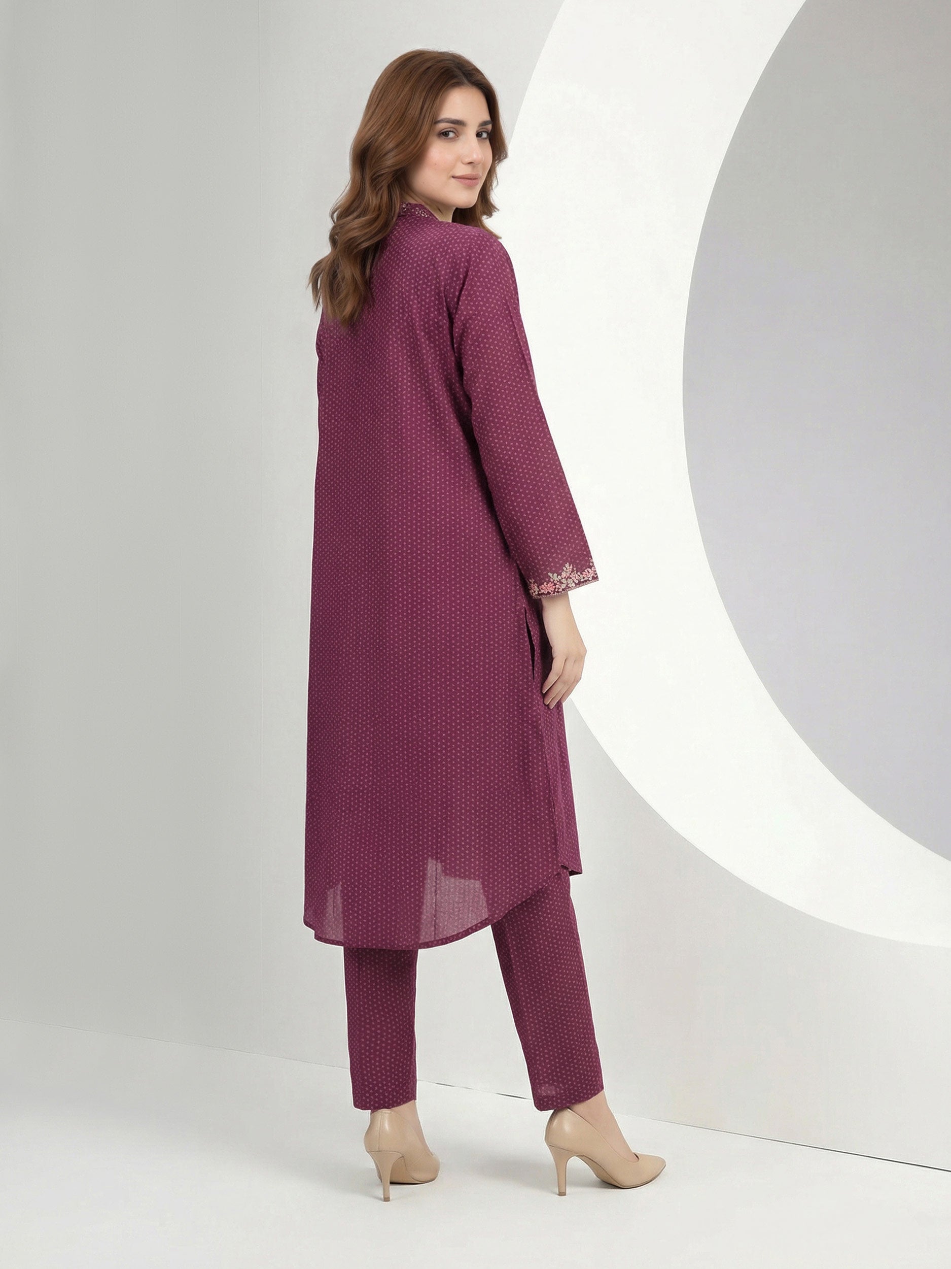 2 Piece Lawn Suit- Embroidered (Pret)