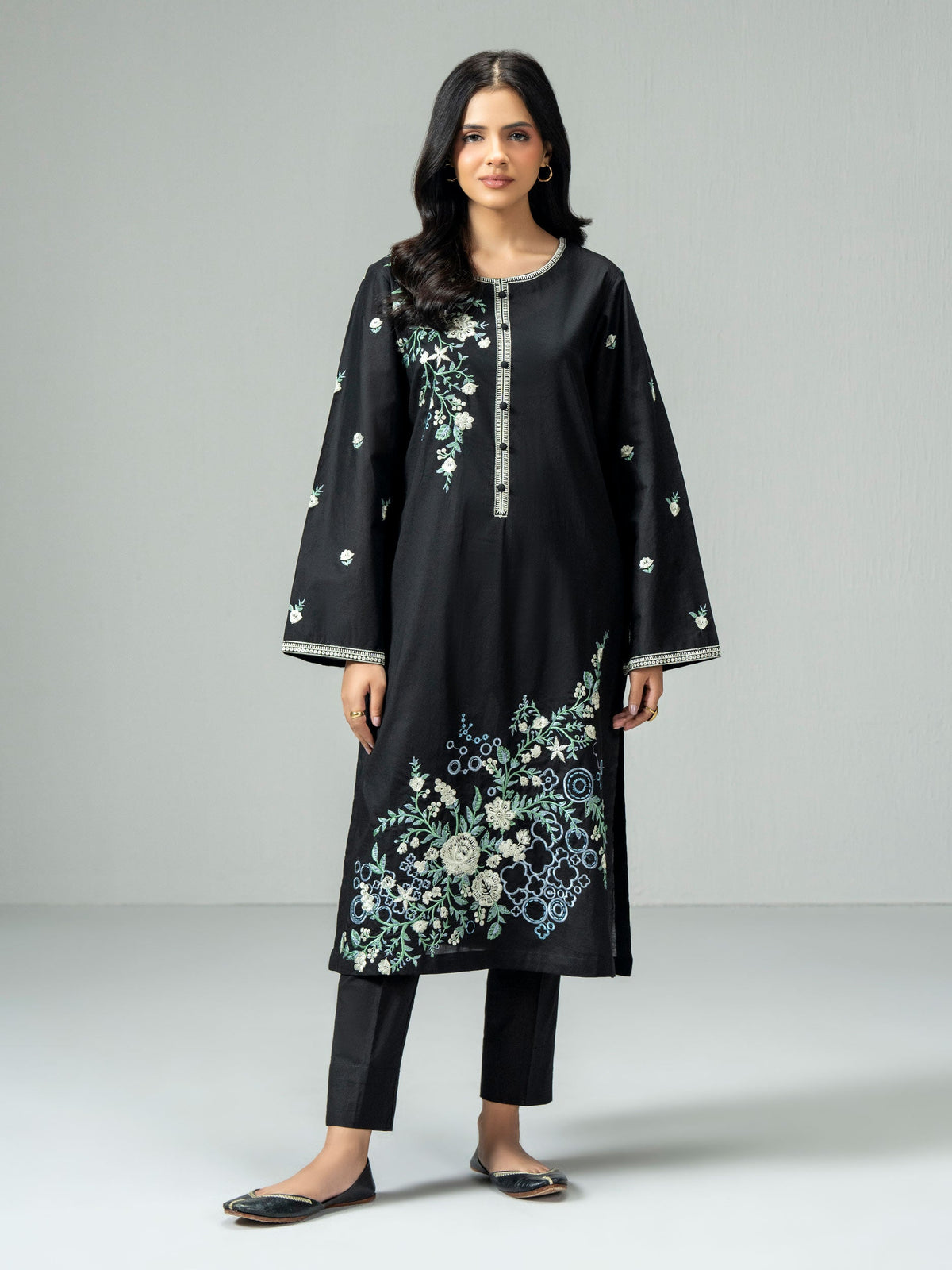 Cambric Shirt-Embroidered (Pret)