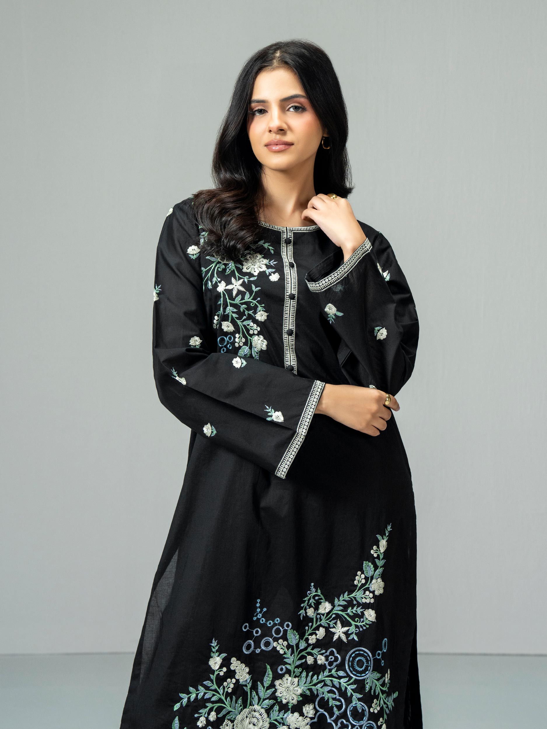 Cambric Shirt-Embroidered (Pret)