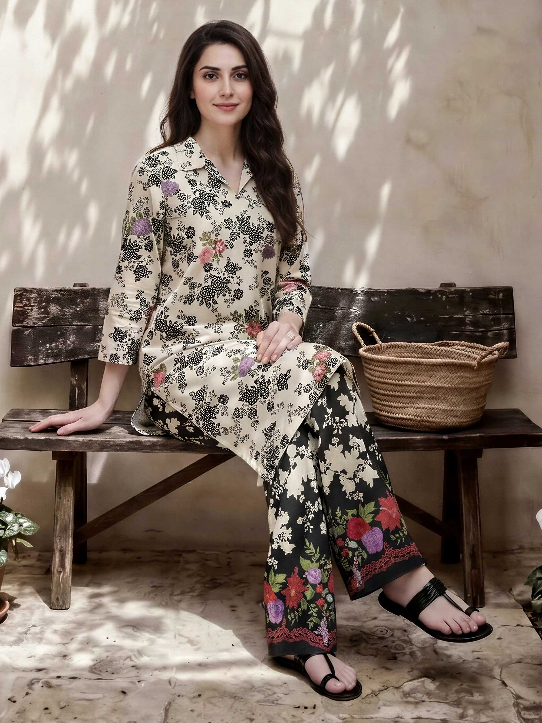 2 Piece Lawn Suit- Embroidered (Pret)