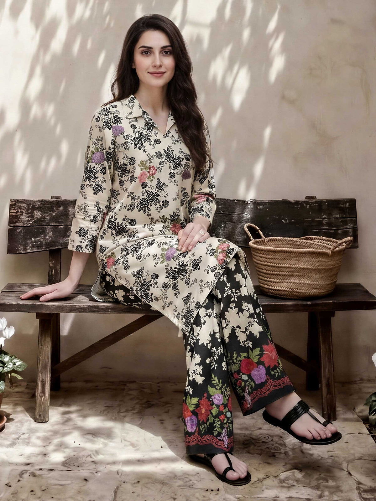 2 Piece Lawn Suit- Embroidered (Pret)