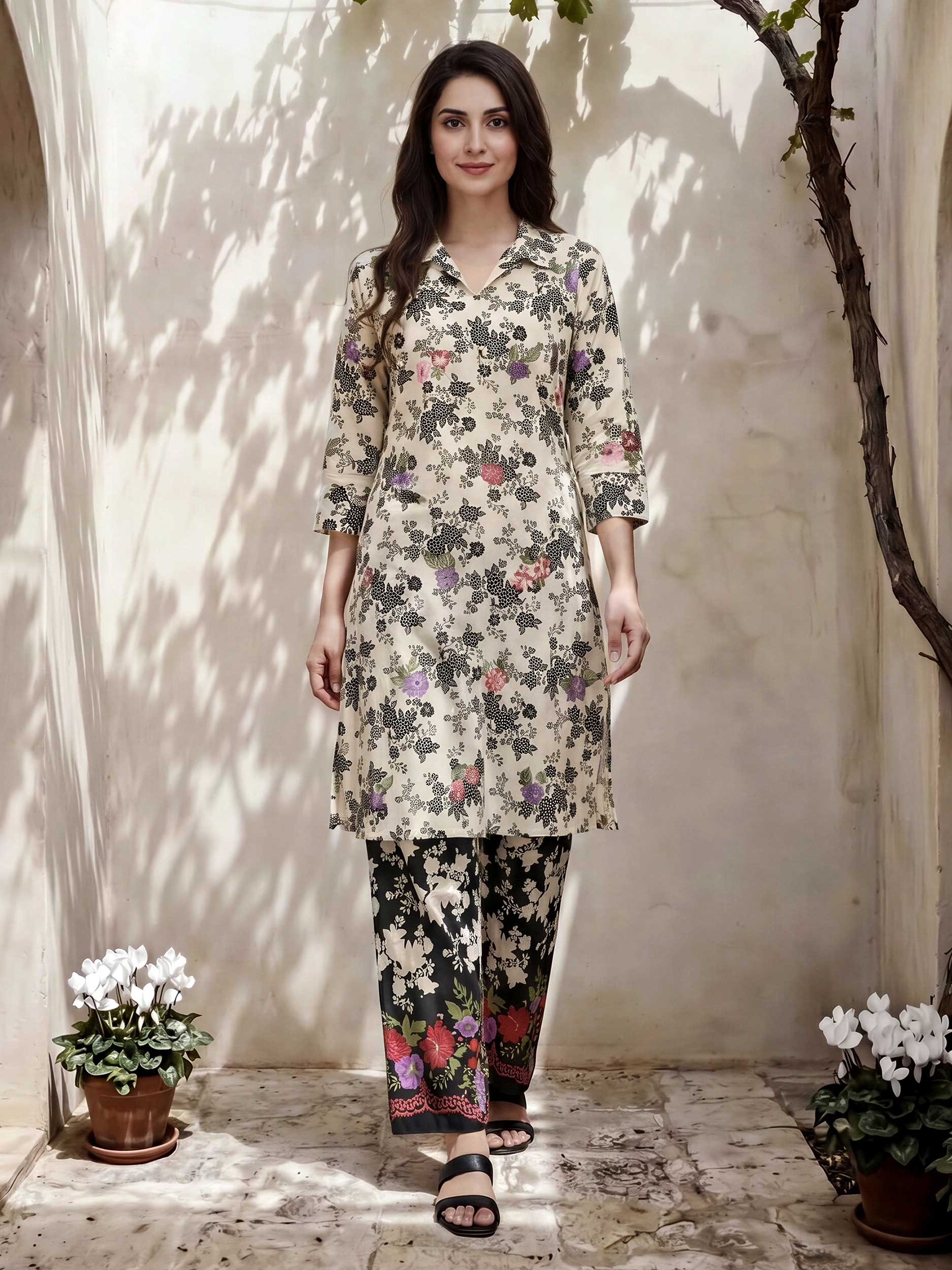 2 Piece Lawn Suit- Embroidered (Pret)