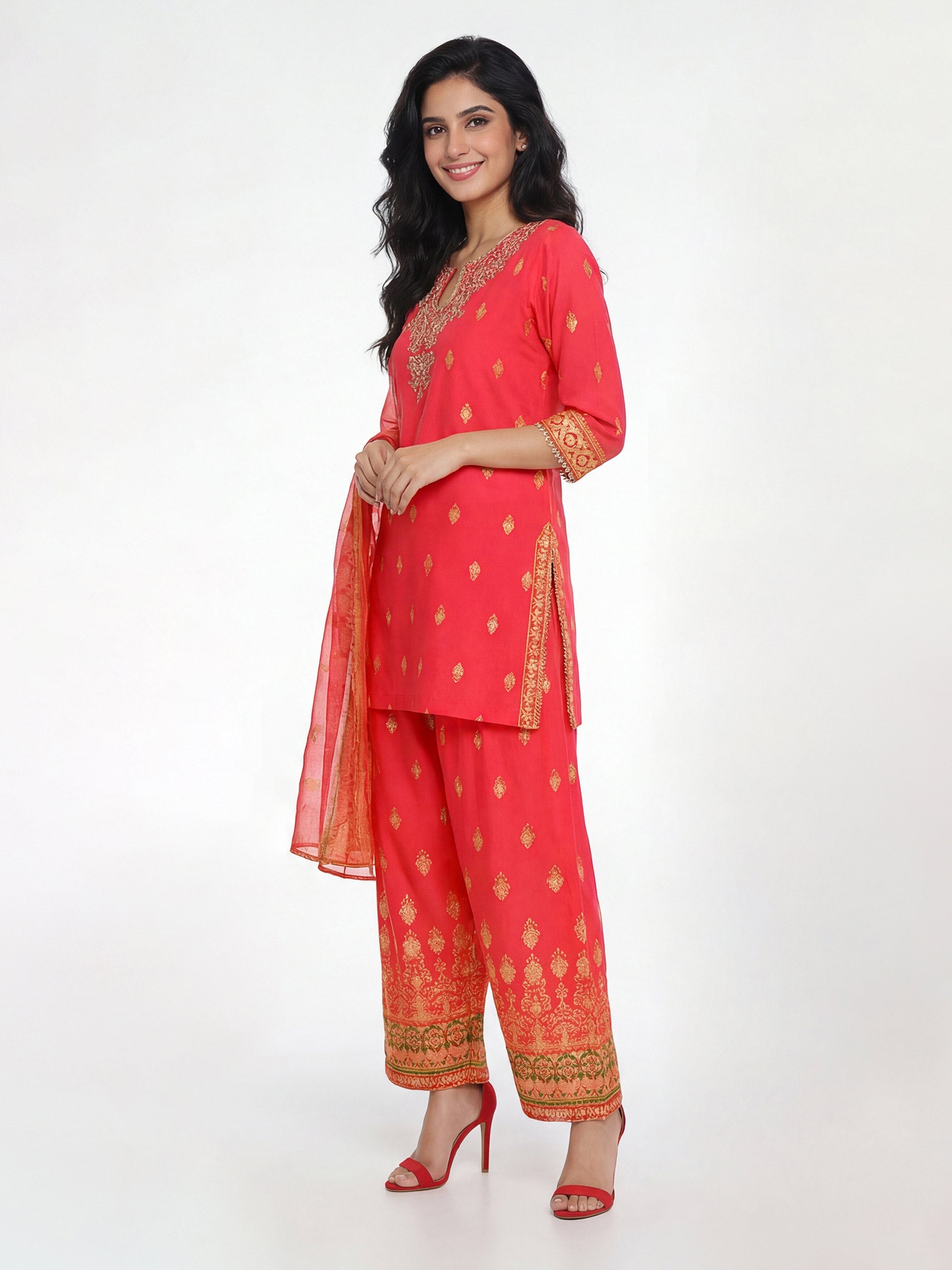 3 Piece Lawn Suit- Embroidered (Pret)