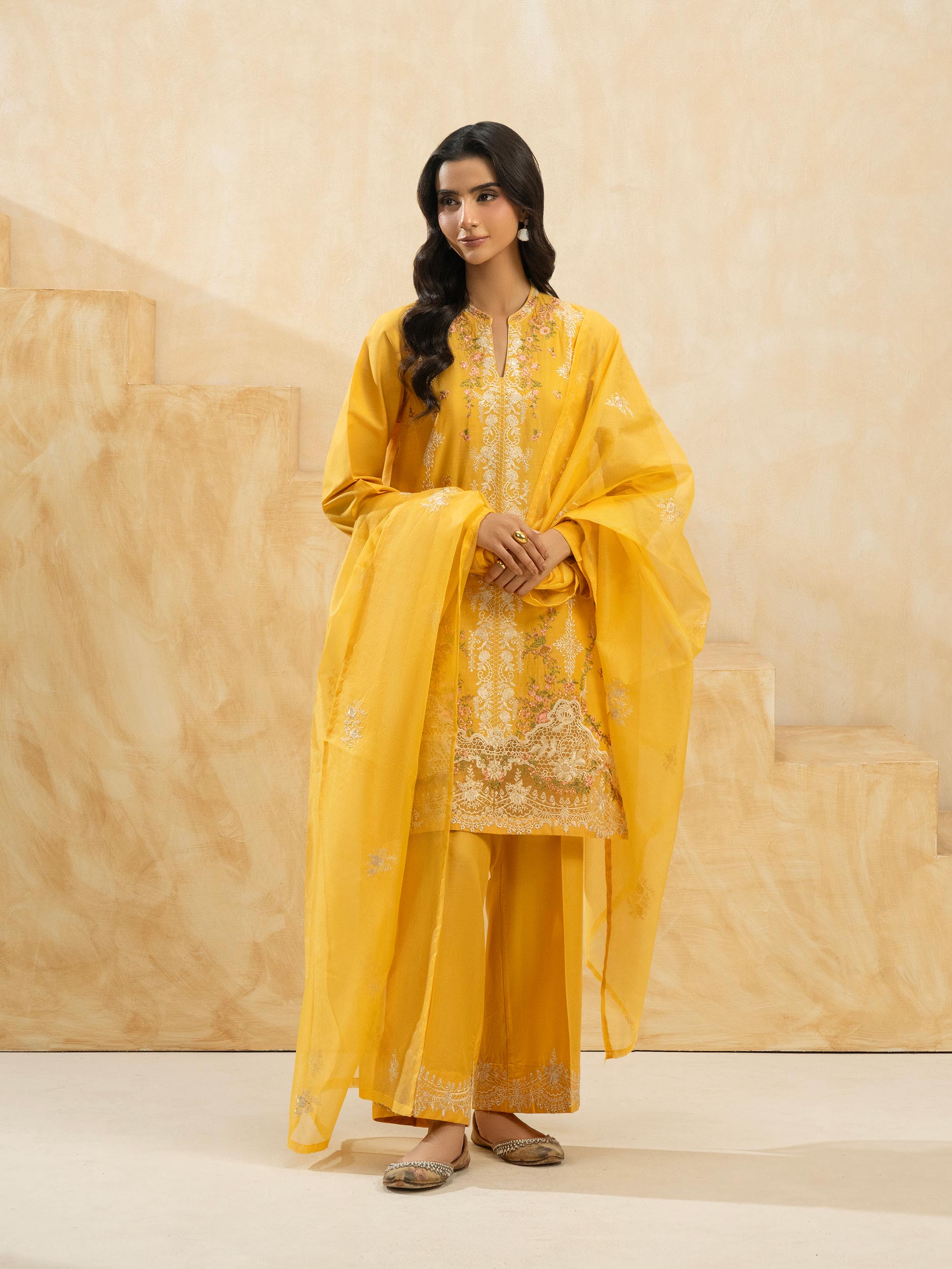 3 Piece Lawn Suit-Embroidered (Pret)