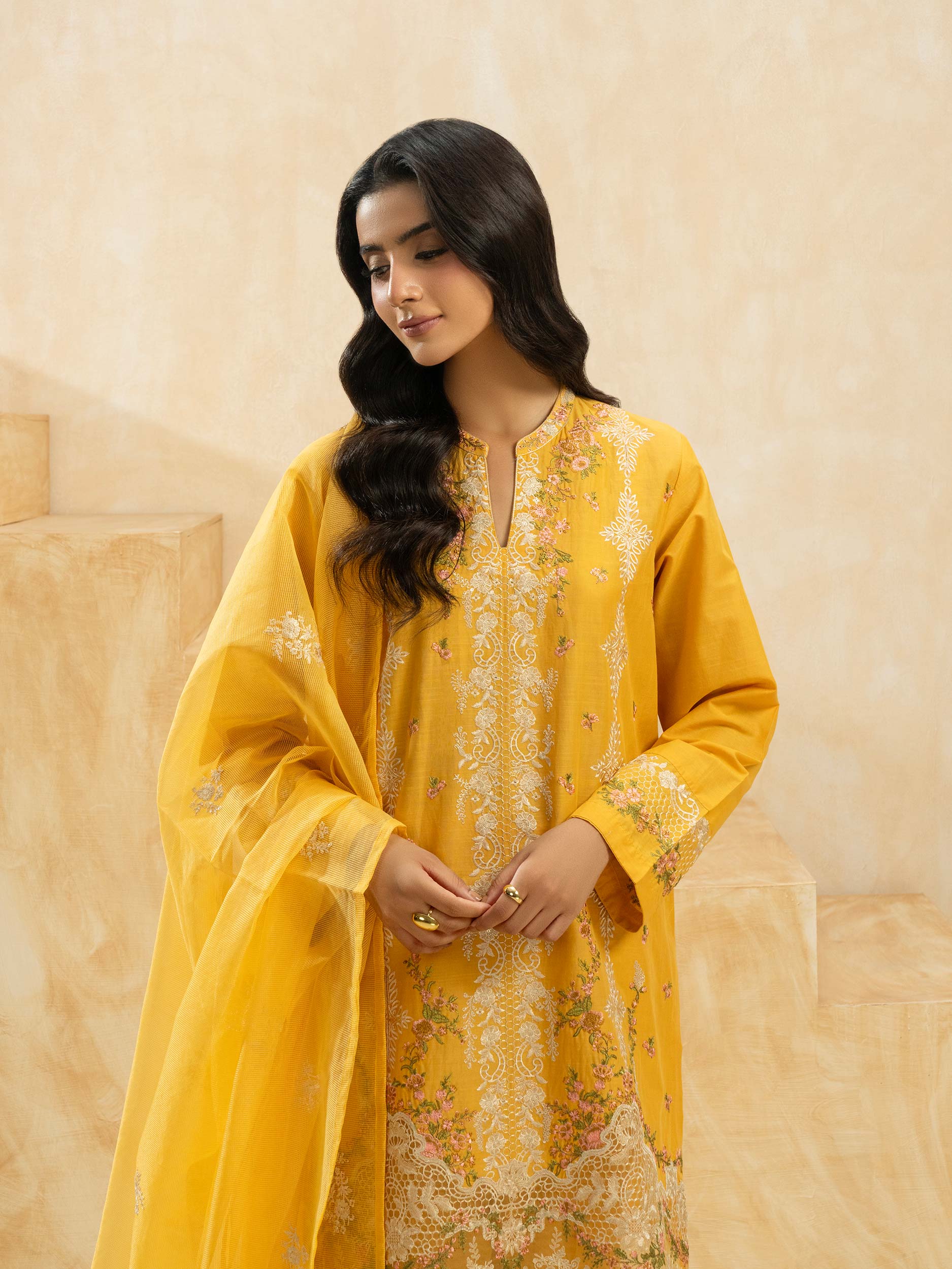3 Piece Lawn Suit-Embroidered (Pret)
