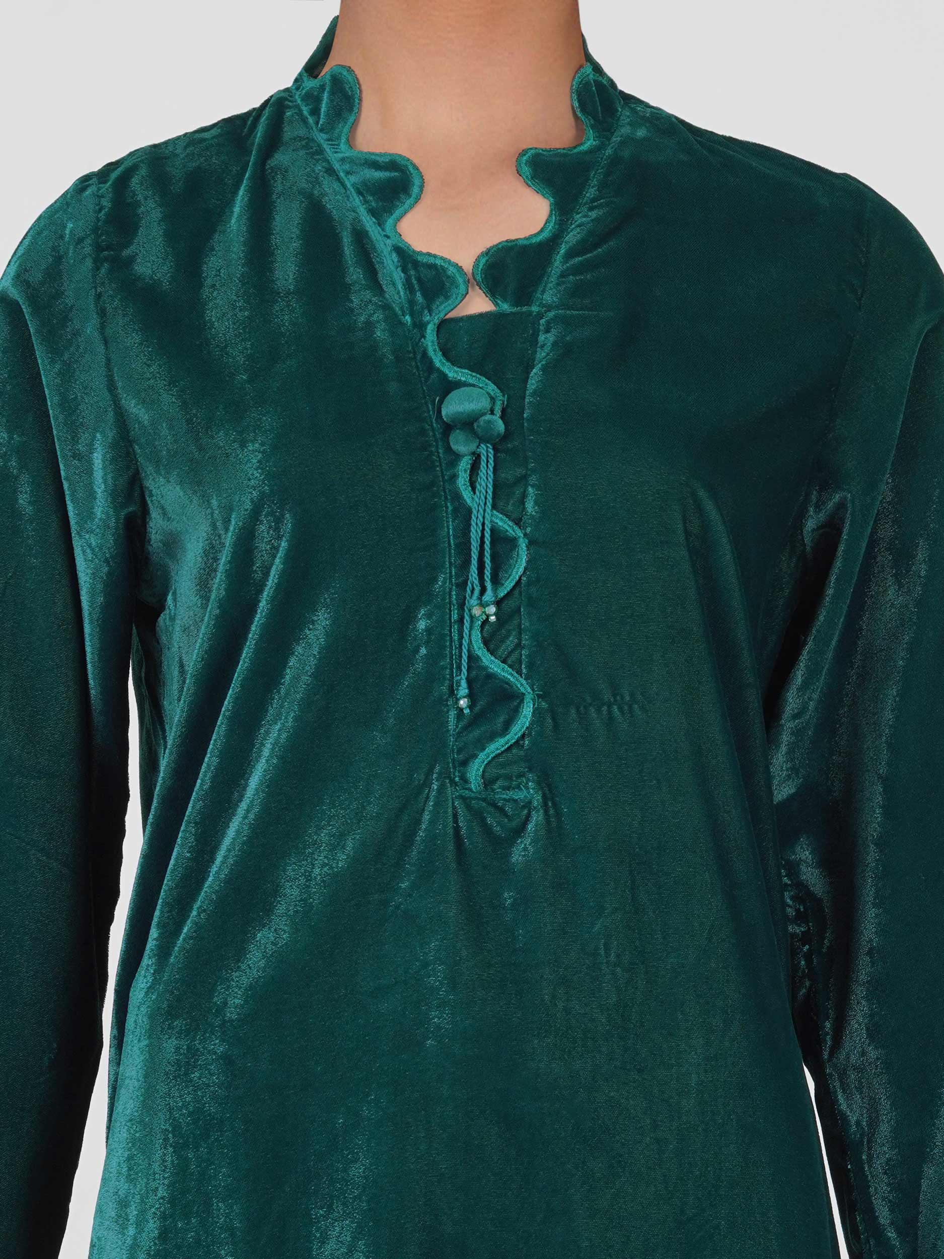 2 Piece Velvet Suit (Pret)