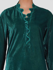 2 Piece Velvet Suit (Pret)