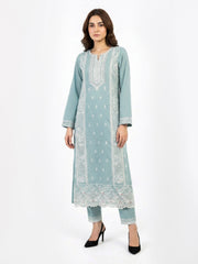 2 Piece Cotton Net Suit- Embroidered (Pret)