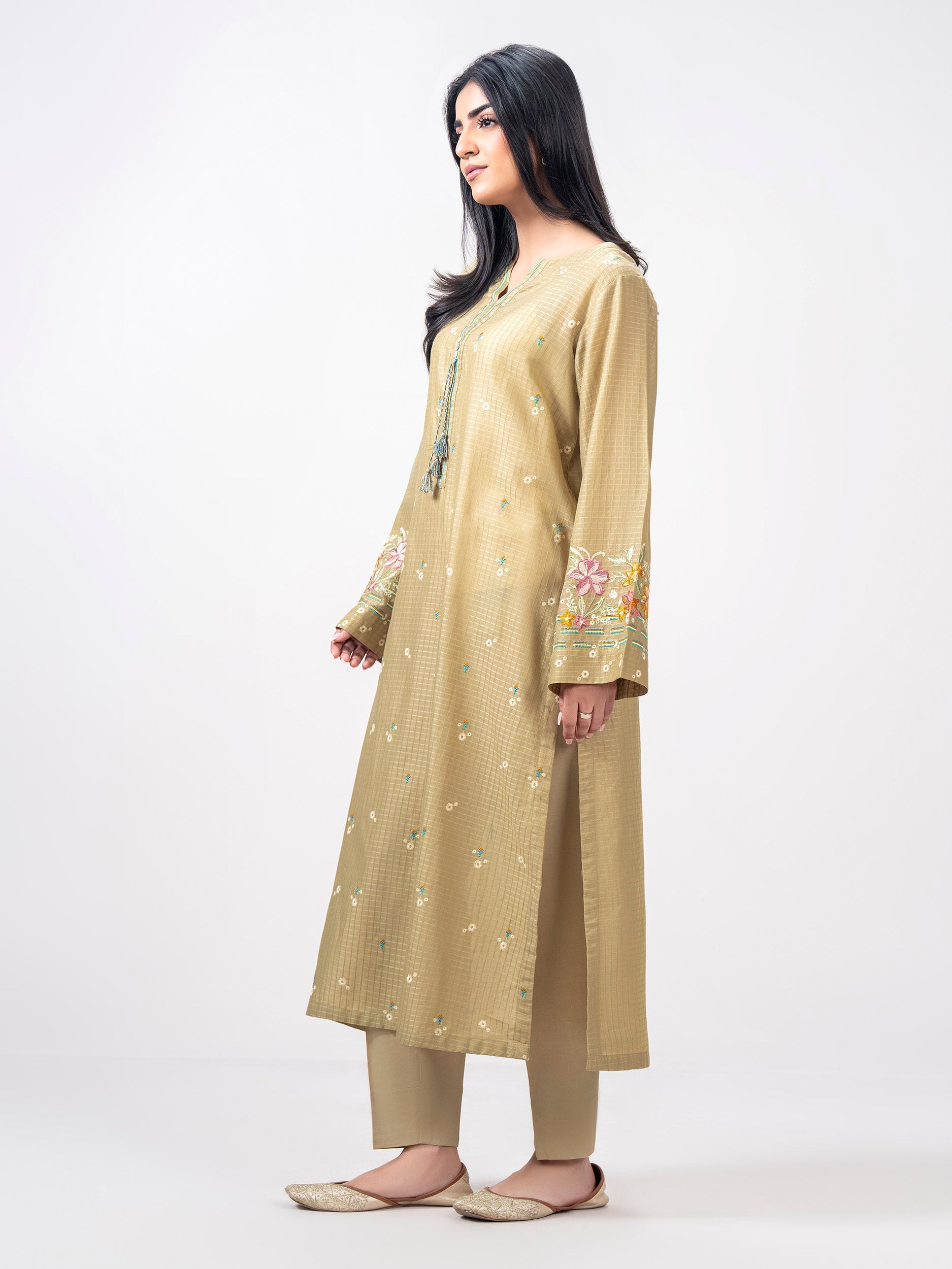 Lawn Texture Shirt- Embroidered (Pret)