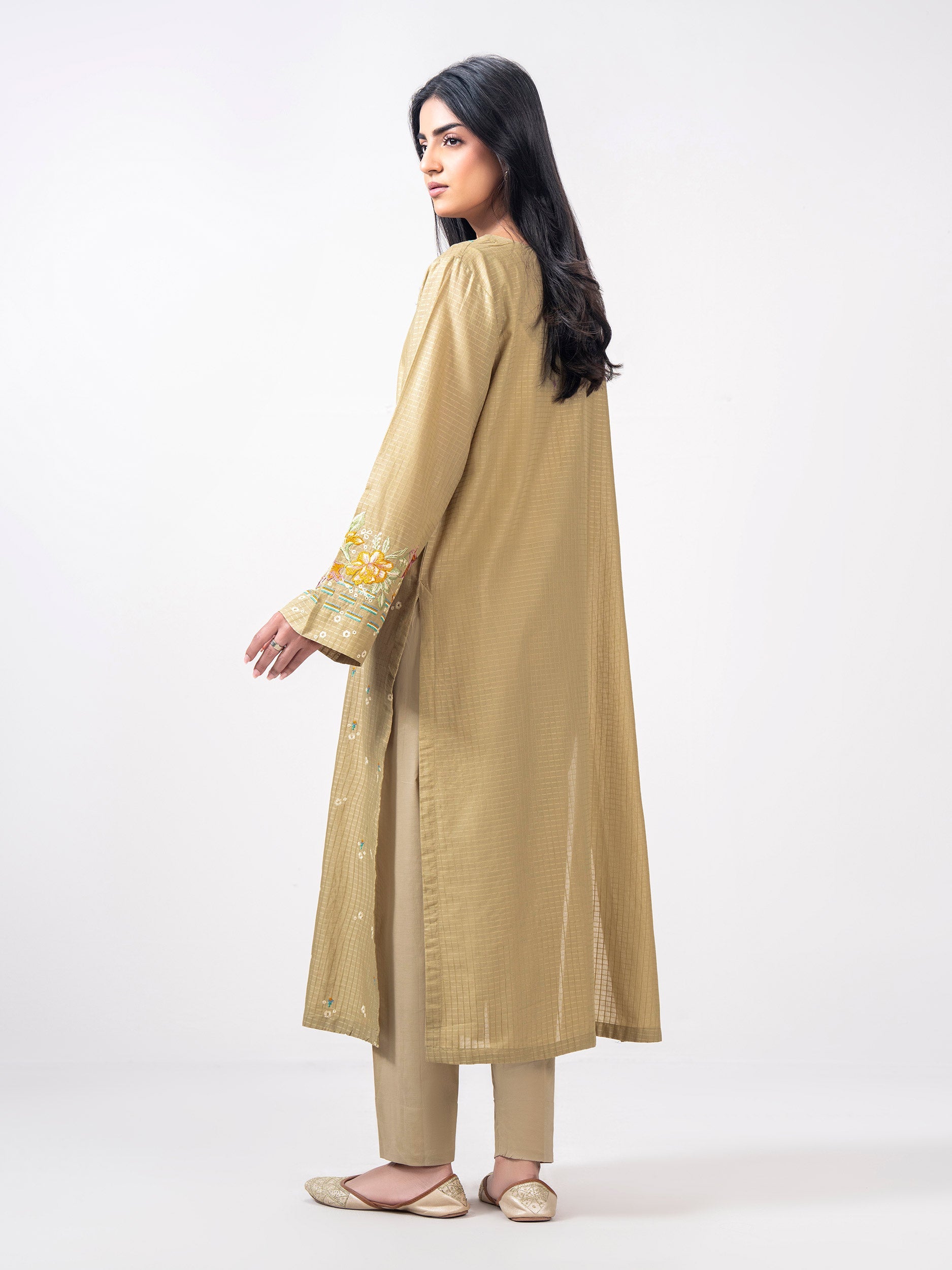 Lawn Texture Shirt- Embroidered (Pret)