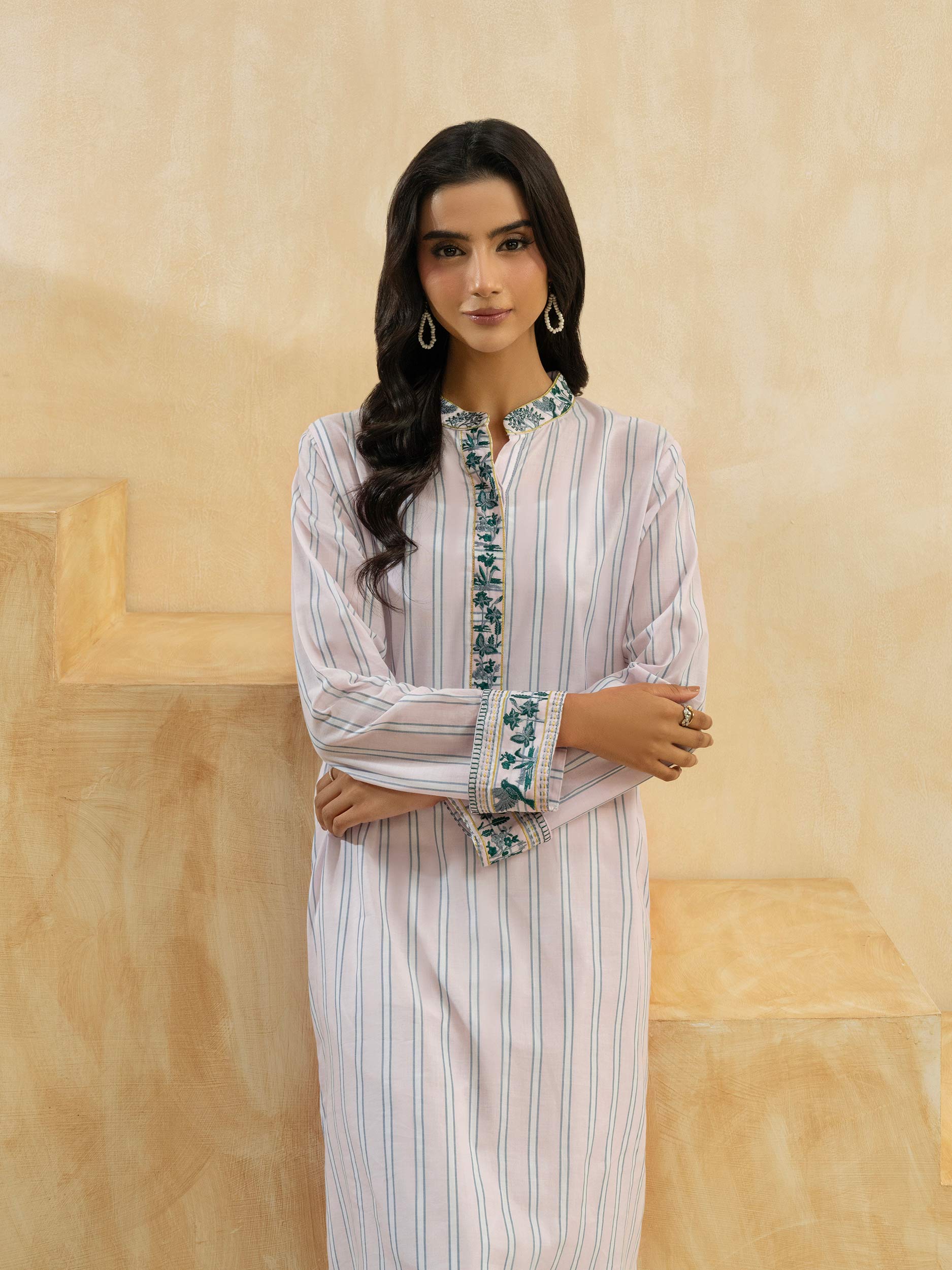 Yarn Dyed Shirt-Embroidered (Pret)