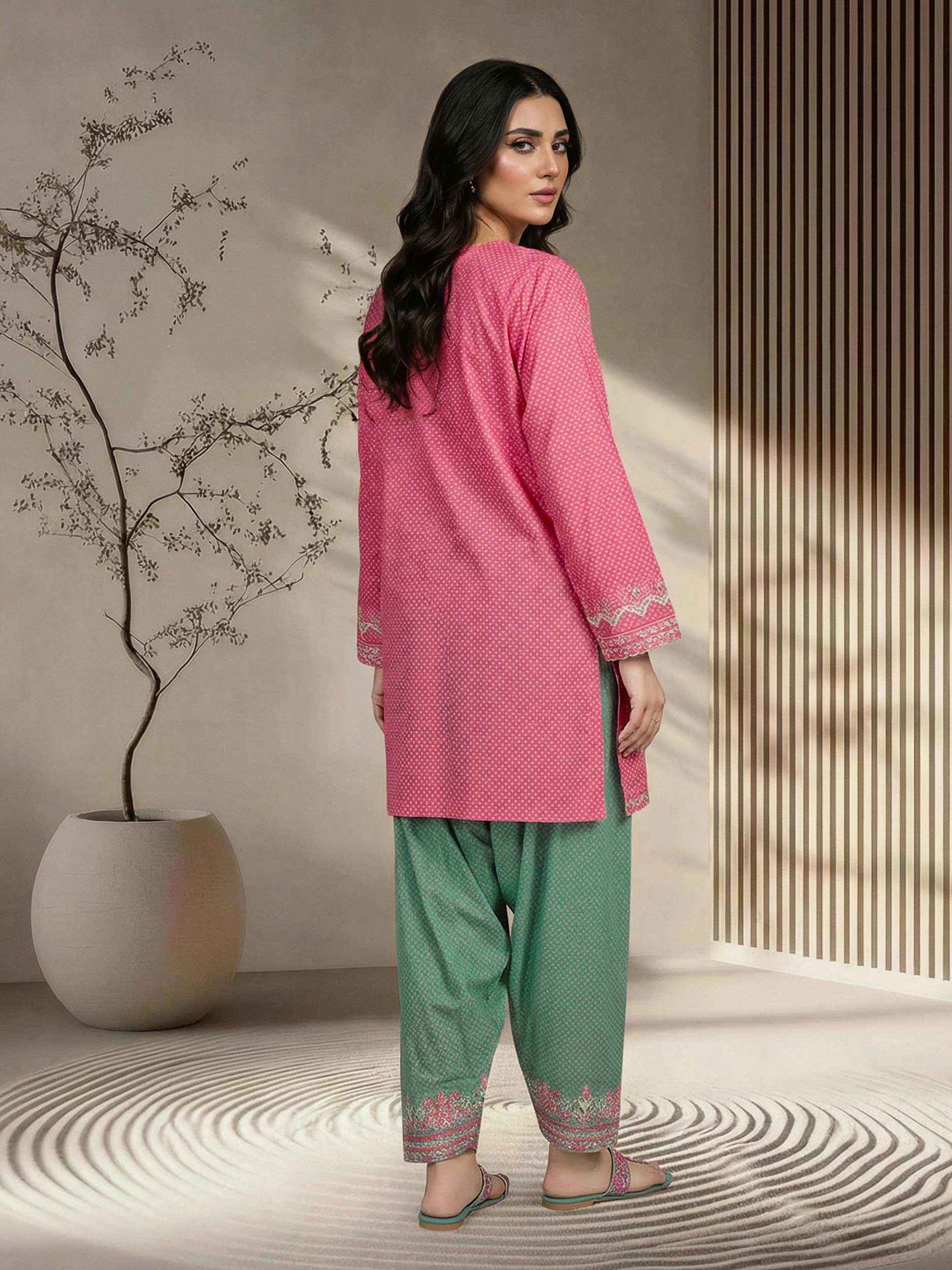 2 Piece Lawn Suit- Embroidered (Pret)