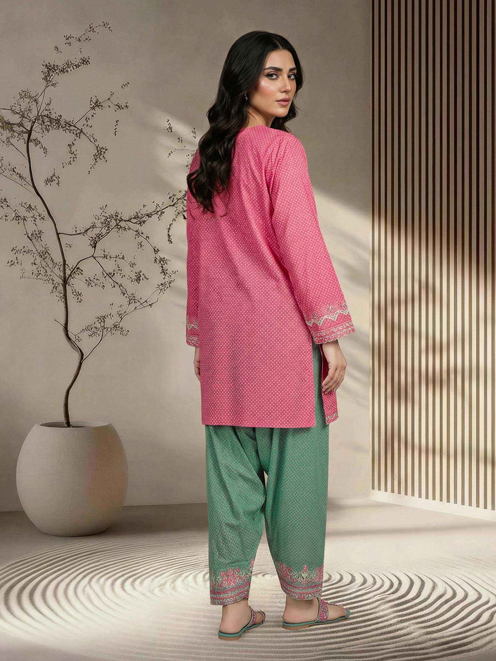 2 Piece Lawn Suit- Embroidered (Pret)