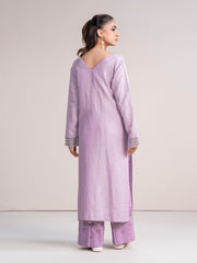 2 Piece Jacquard Suit- Embroidered (Pret)