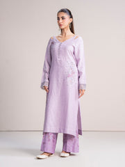 2 Piece Jacquard Suit- Embroidered (Pret)