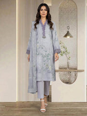 3 Piece Silk Suit- Embroidered (Pret)
