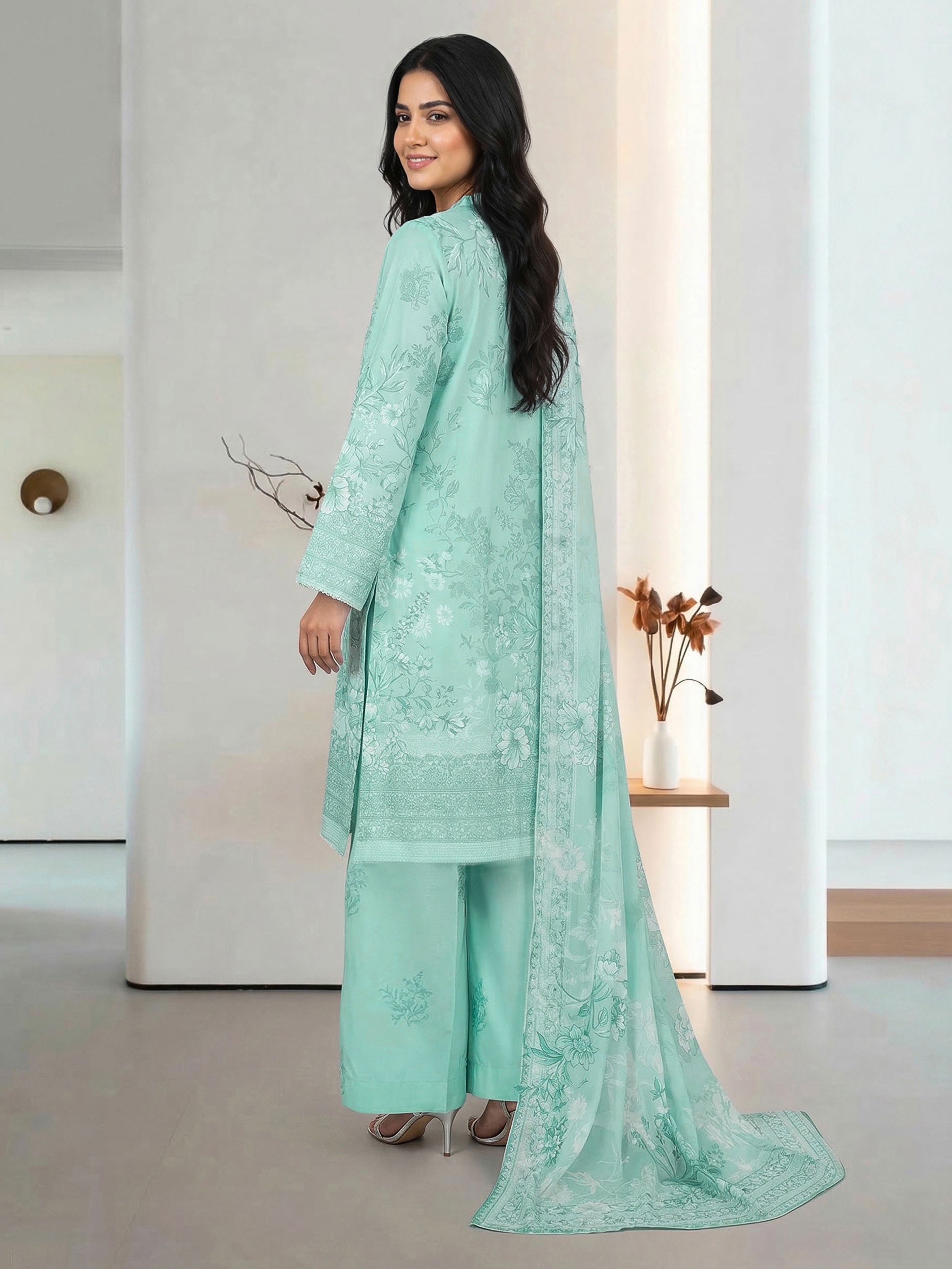 3 Piece Silk Suit (Pret)