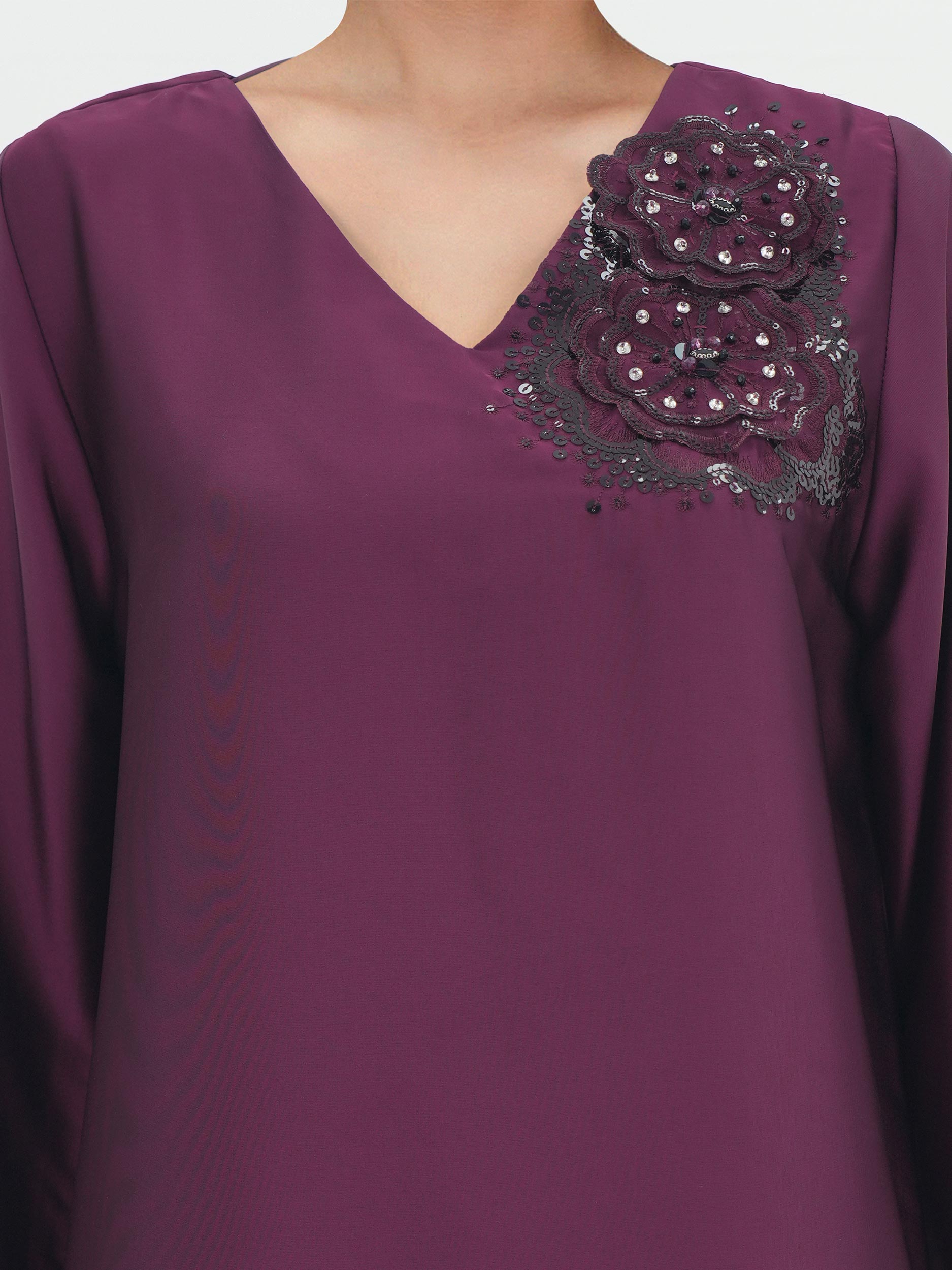 2 Piece Silk Suit- Embellished (Pret)