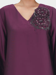 2 Piece Silk Suit- Embellished (Pret)