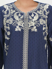 Lawn Texture Kurti- Embroidered (Pret)