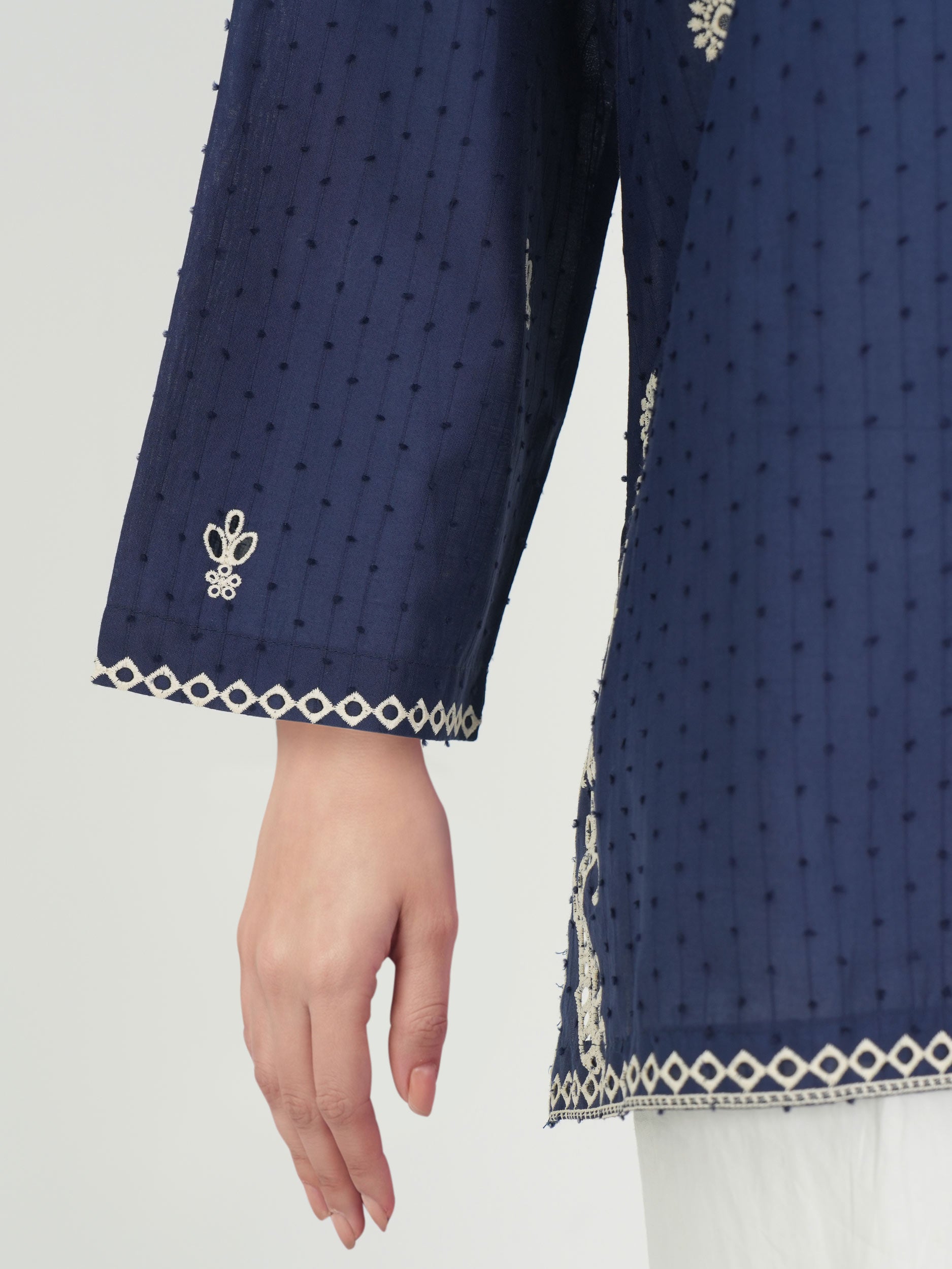 Lawn Texture Kurti- Embroidered (Pret)