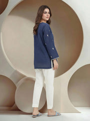 Lawn Texture Kurti- Embroidered (Pret)