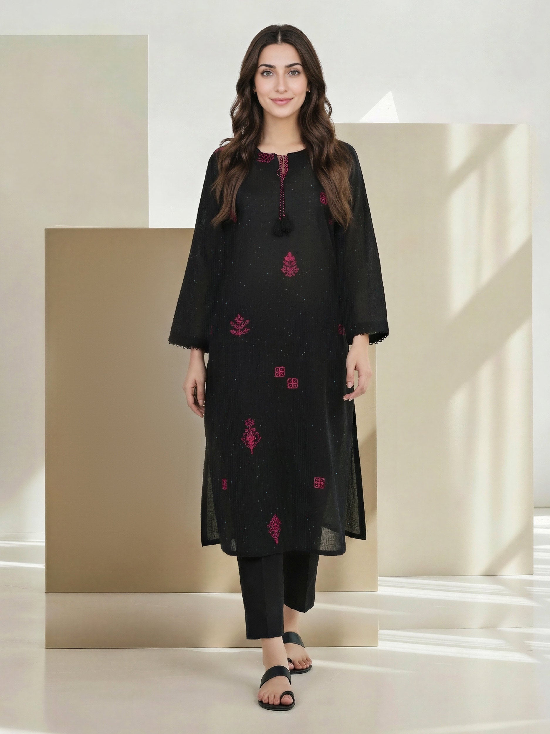 Yarn Dyed Shirt- Embroidered (Pret)