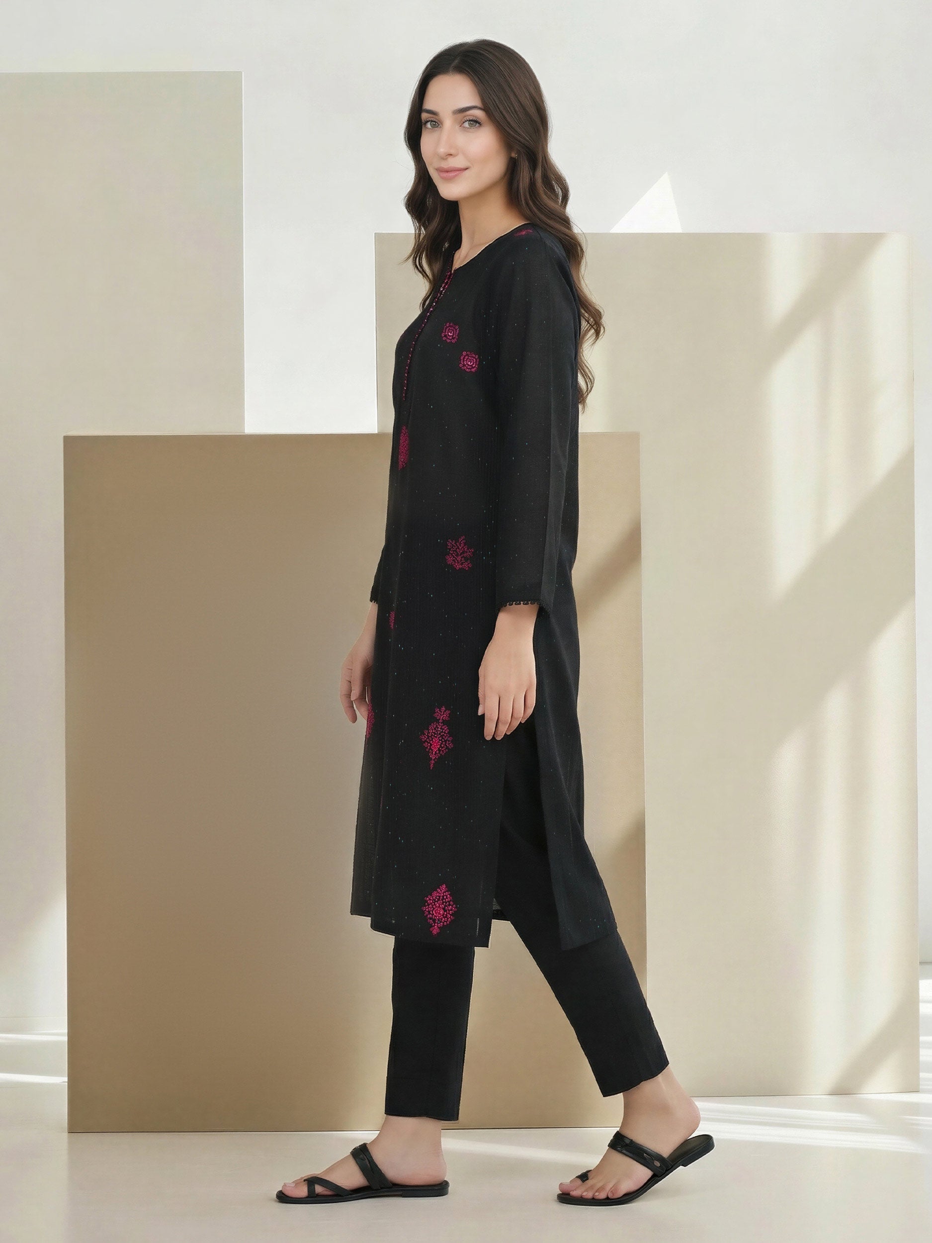Yarn Dyed Shirt- Embroidered (Pret)