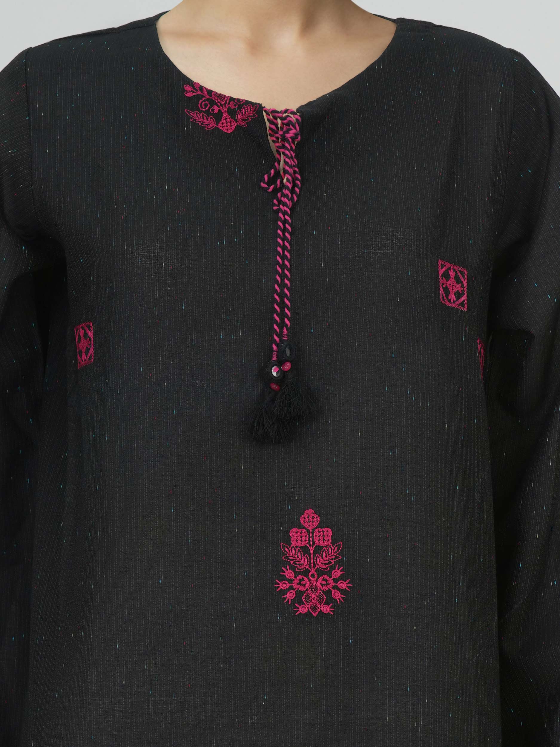 Yarn Dyed Shirt- Embroidered (Pret)