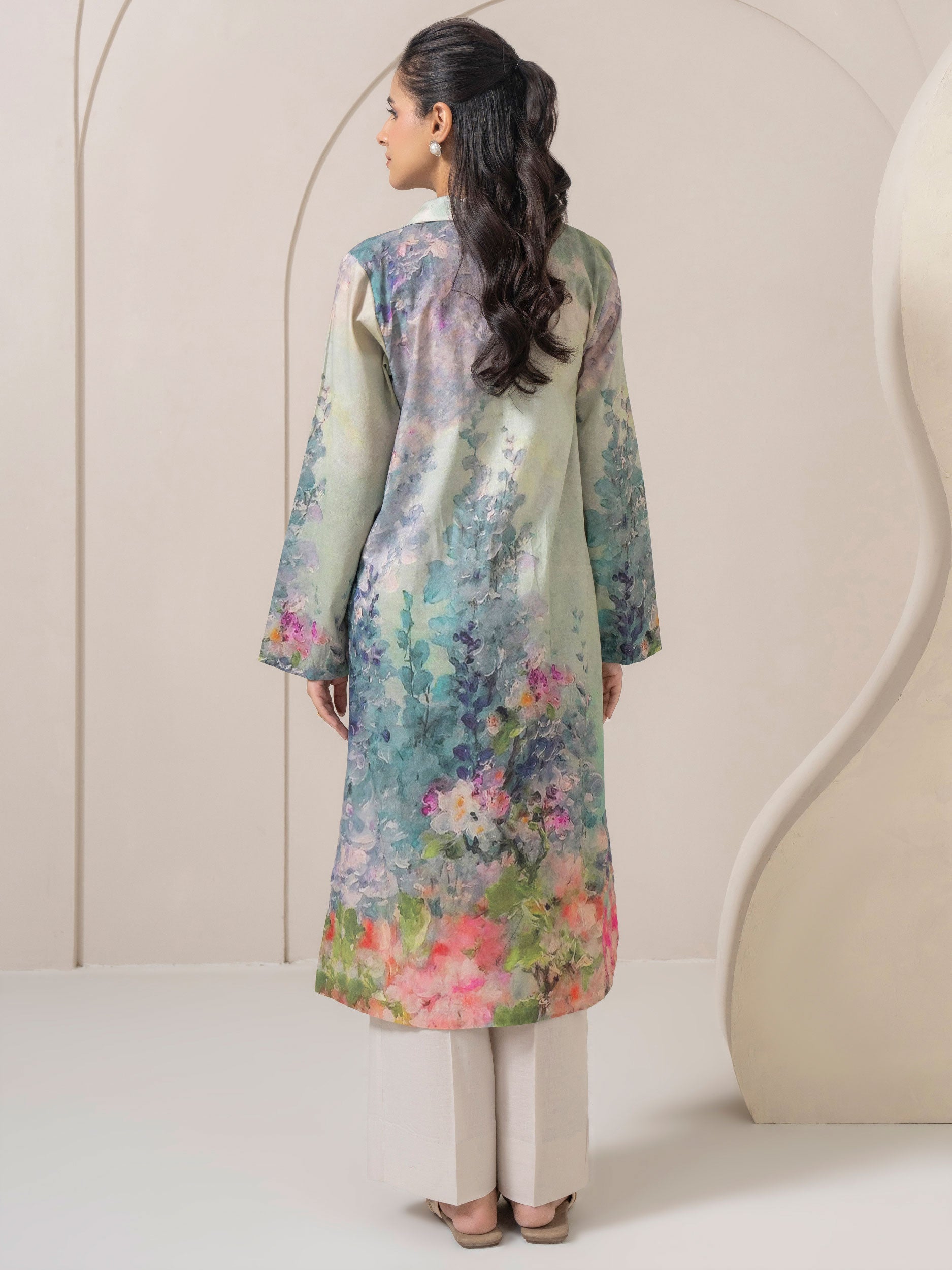 Lawn Shirt-Printed (Pret)