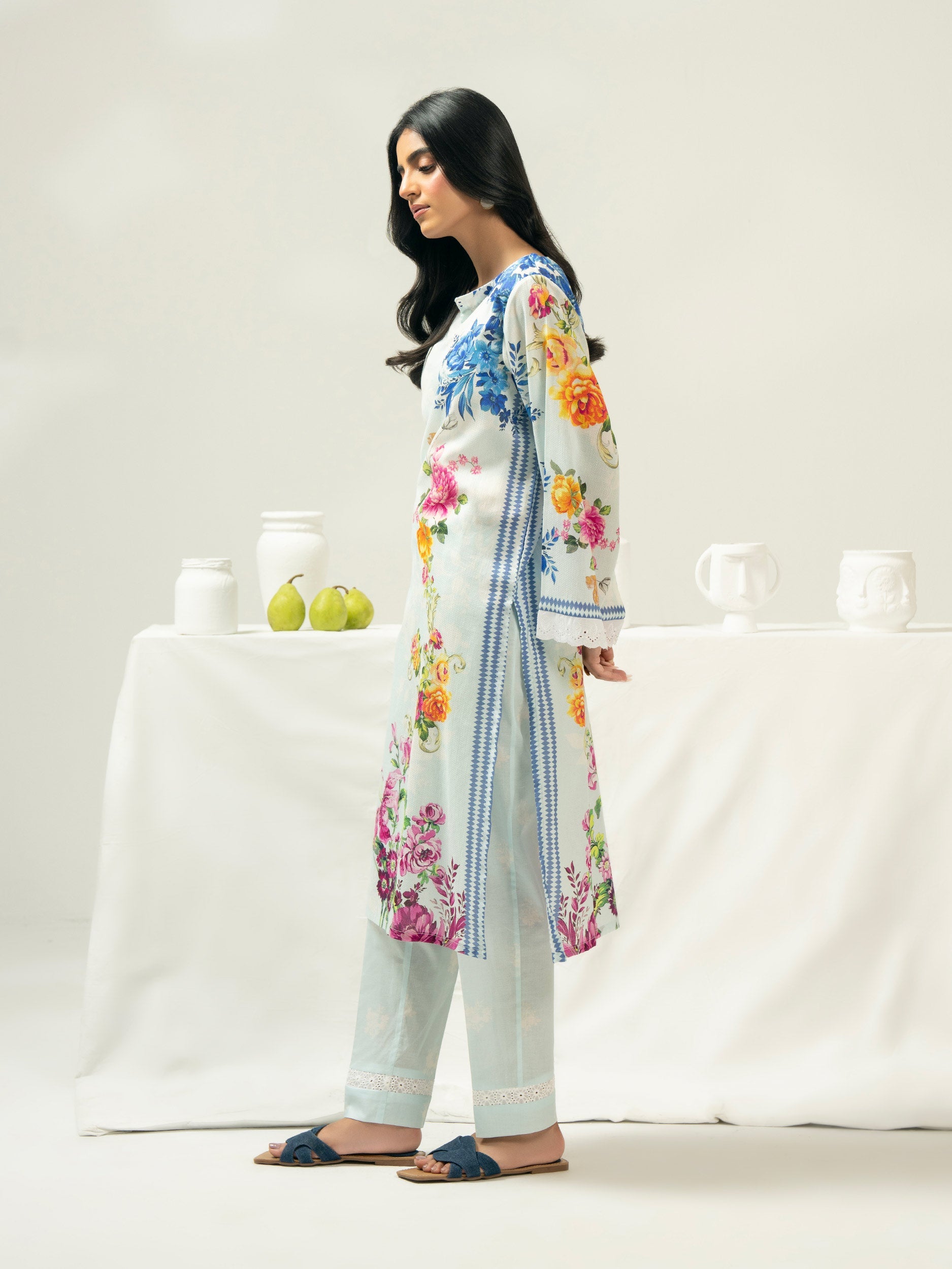 2 Piece Dobby Suit-Printed (Pret)