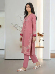 2 Piece Yarn Dyed Suit- Embroidered (Pret)