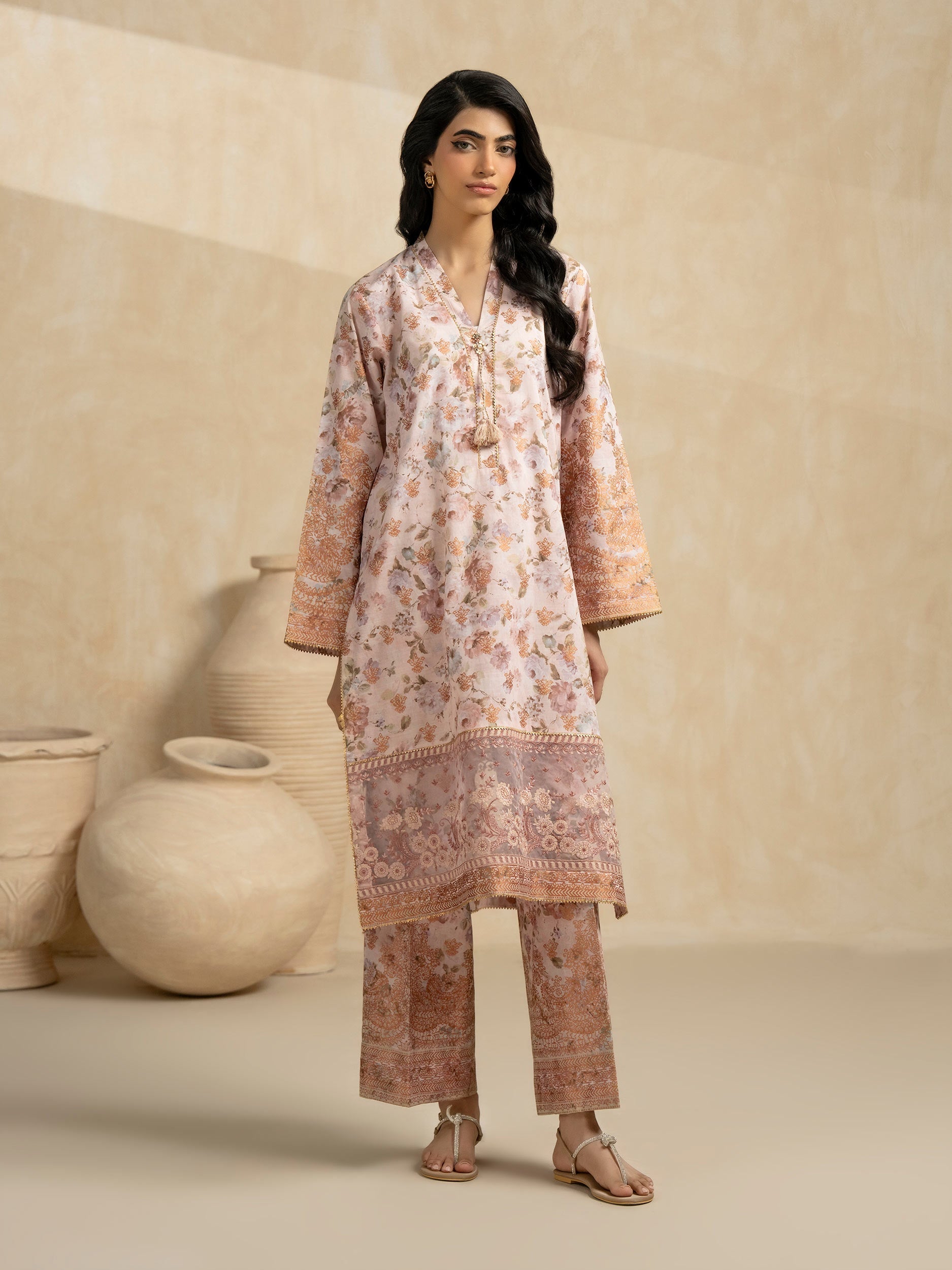 2 Piece Lawn Suit-Embroidered (Pret)