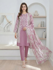 3 Piece Lawn Suit- Embroidered (Pret)