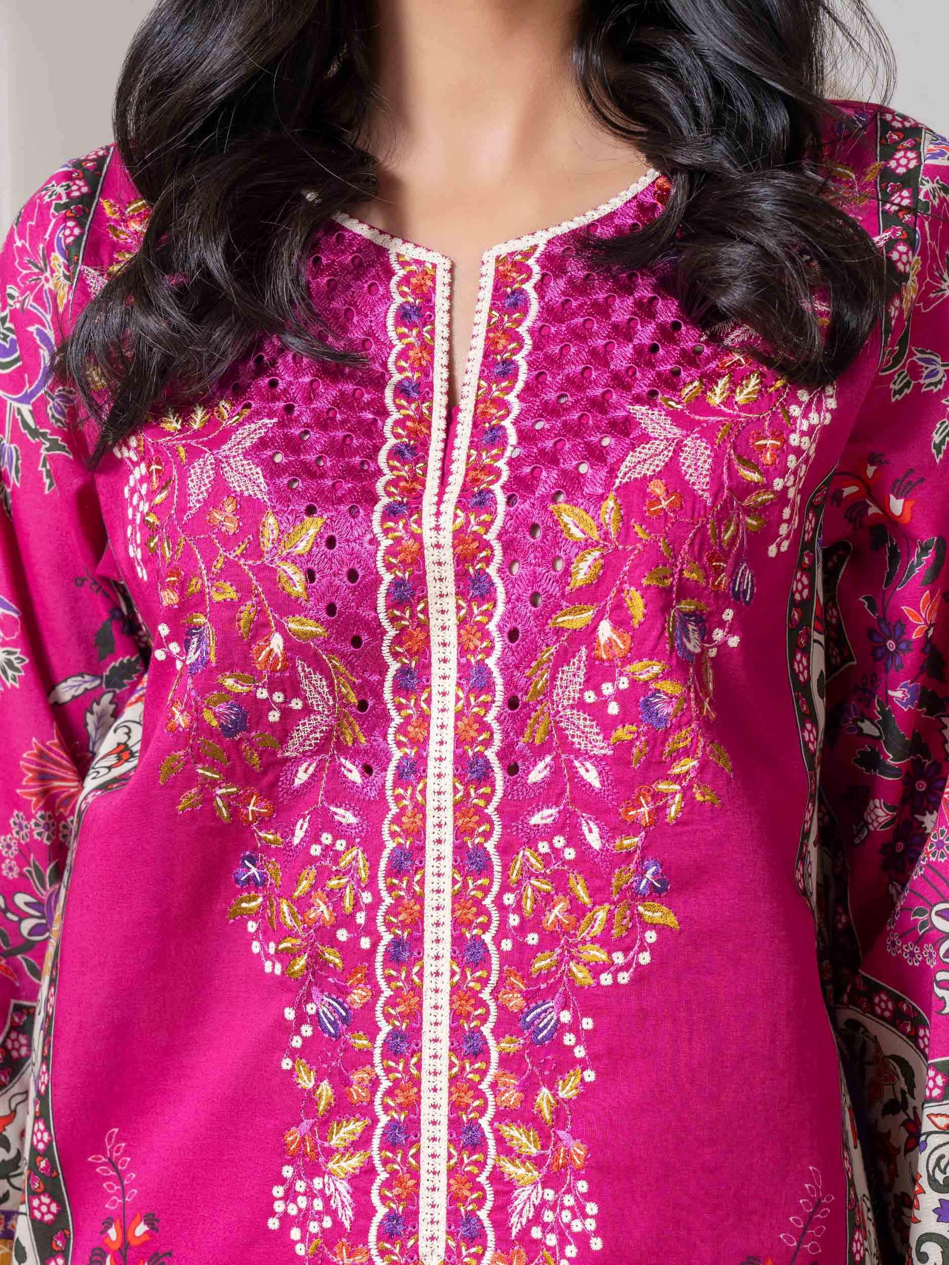 3 Piece Lawn Suit-Embroidered (Pret)