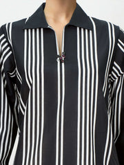 Viscose Cotton Shirt- Embroidered (Pret)
