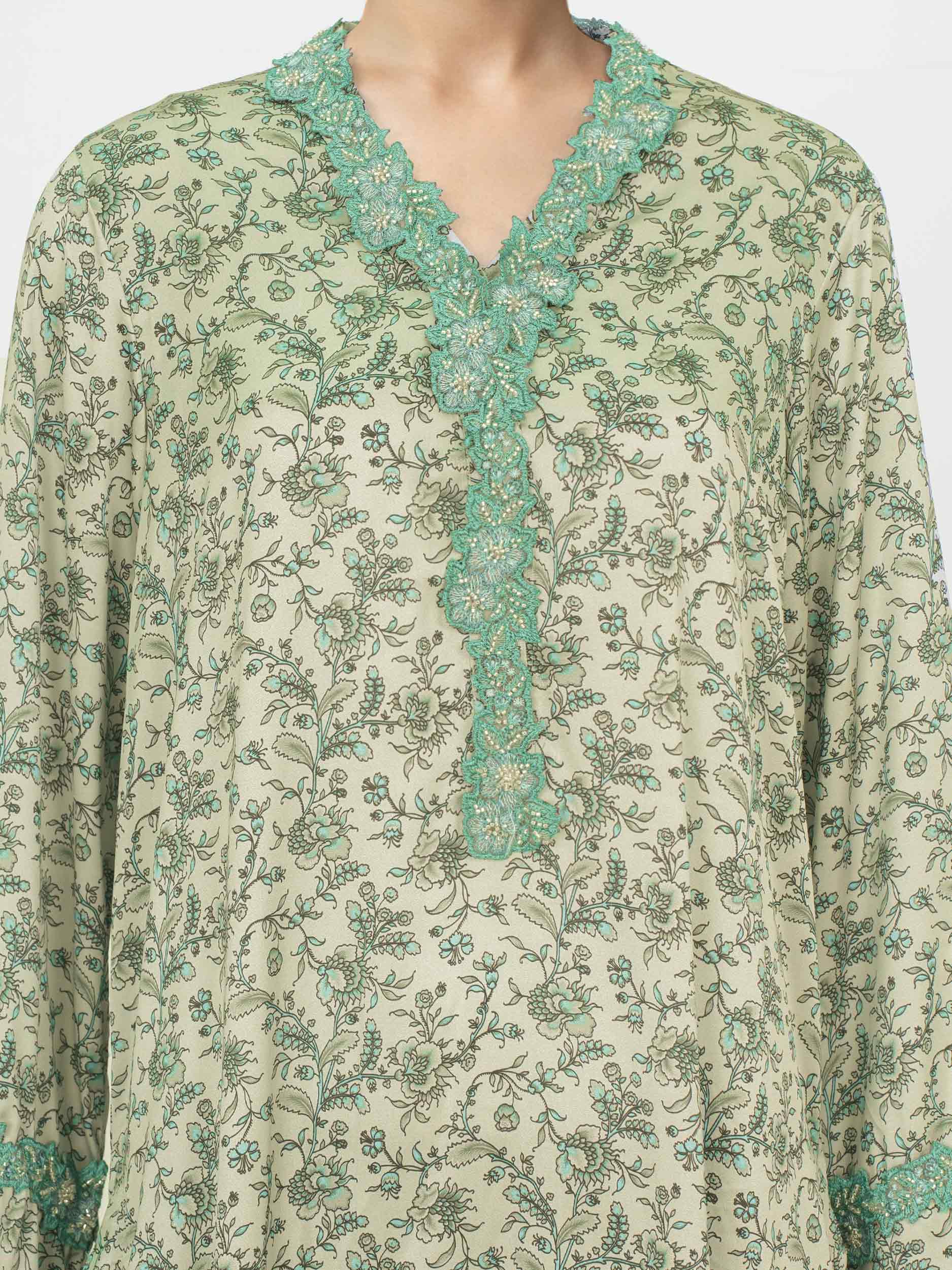 2 Piece Silk Suit- Embroidered (Pret)