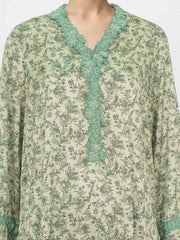 2 Piece Silk Suit- Embroidered (Pret)