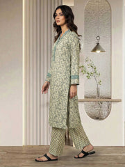 2 Piece Silk Suit- Embroidered (Pret)
