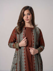 2 Piece Cardigan Khaddar Suit (Pret)