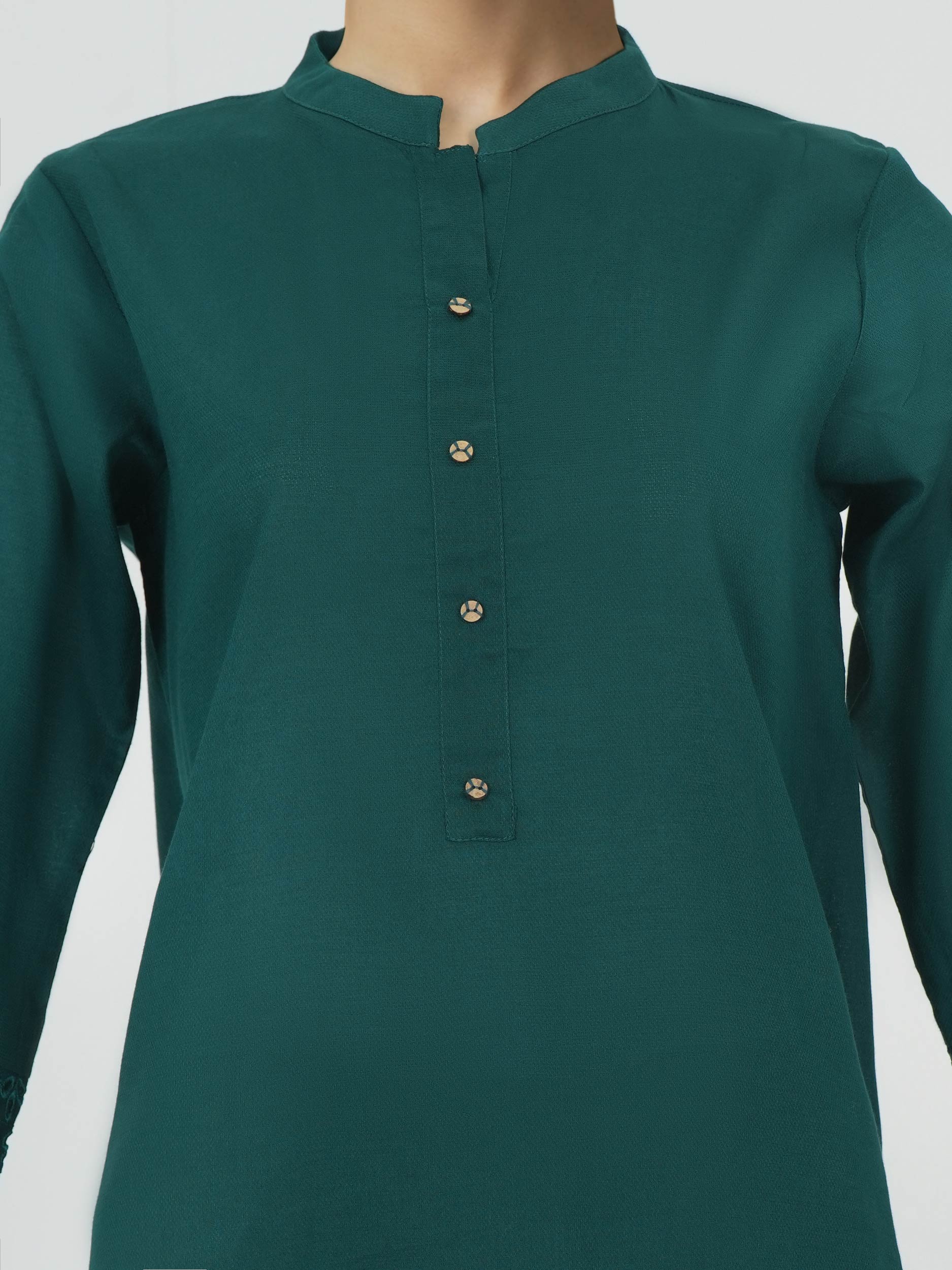 2 Piece Dobby Suit- Embroidered (Pret)