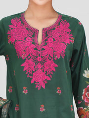 3 Piece Lawn Suit- Embroidered (Pret)