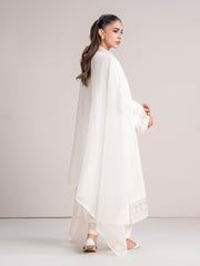 3 Piece Cotton Net Suit- Embroidered (Pret)