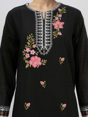 3 Piece Lawn Texture Suit- Embroidered (Pret)