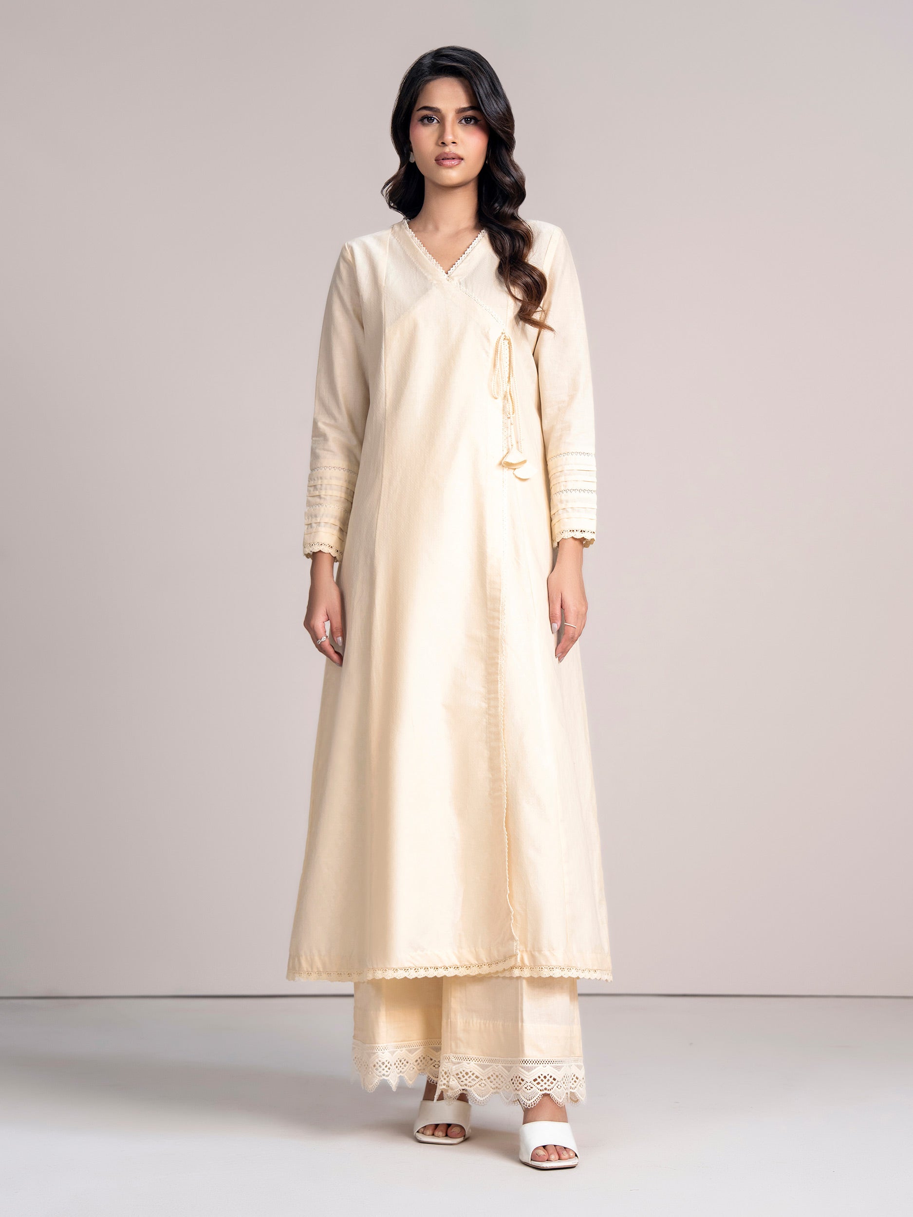 2 Piece Self Jacquard Suit (Pret)