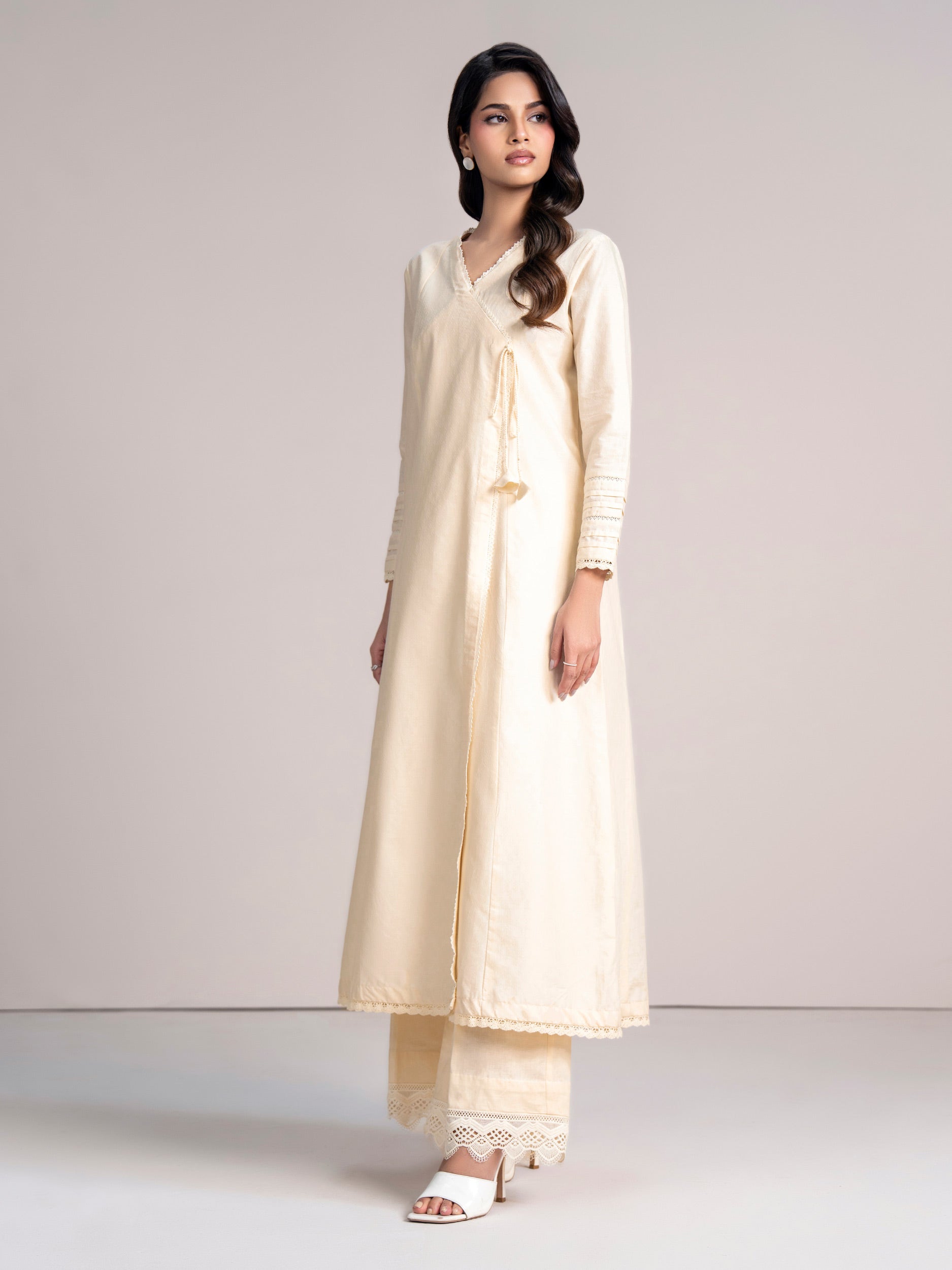 2 Piece Self Jacquard Suit (Pret)